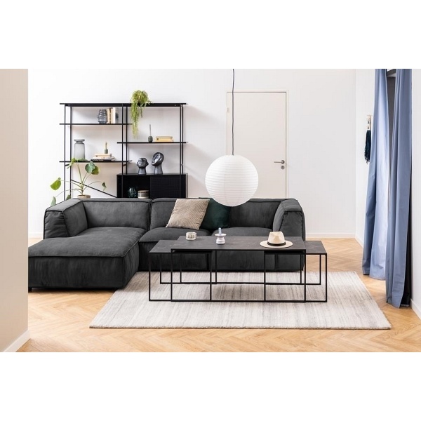 Komplet stolików Infinity czarne - ACTONA